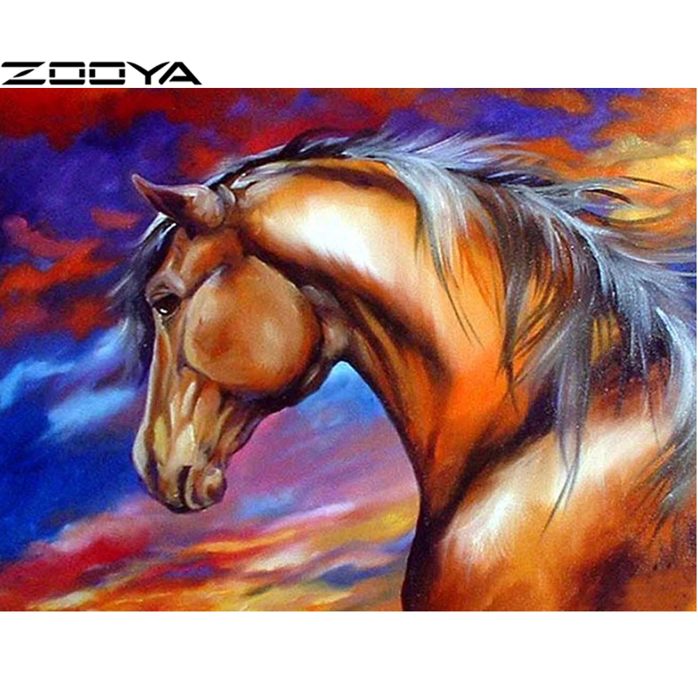 ZOOYA Diamond Embroidery 5D DIY Round Diamond Painting Wall Sticker Pictures Of Rhinestone Cross-Stitch Brown Horse Kits R1609
ZOOYA Diamond Embroidery 5D DIY Round Diamond Painting Wall Sticker Pictures Of Rhinestone Cross-Stitch Brown Horse Kits R1609
