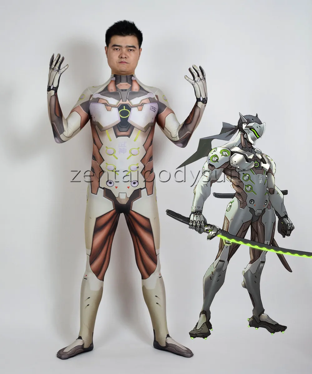 3D Printing Genji Cosplay Heroes Halloween Party Zentaibodysuit Costume Multi-size selection
3D Printing Genji Cosplay Heroes Halloween Party Zentaibodysuit Costume Multi-size selection