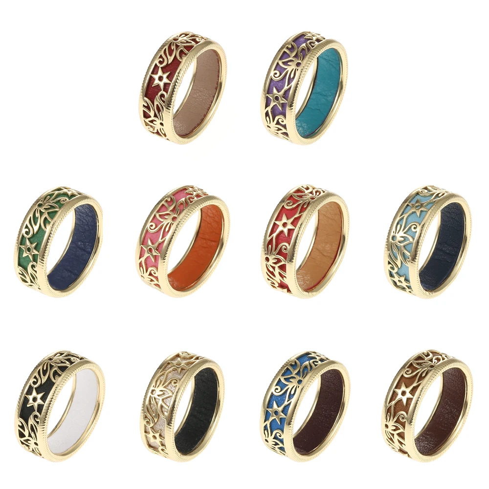 Cremo Gypsophila Flower Gold Finish Small Ring For Woman Leather Swappable Band Set Jewelry Hollow Punk Knuckle Bague Femme
Cremo Gypsophila Flower Gold Finish Small Ring For Woman Leather Swappable Band Set Jewelry Hollow Punk Knuckle Bague Femme