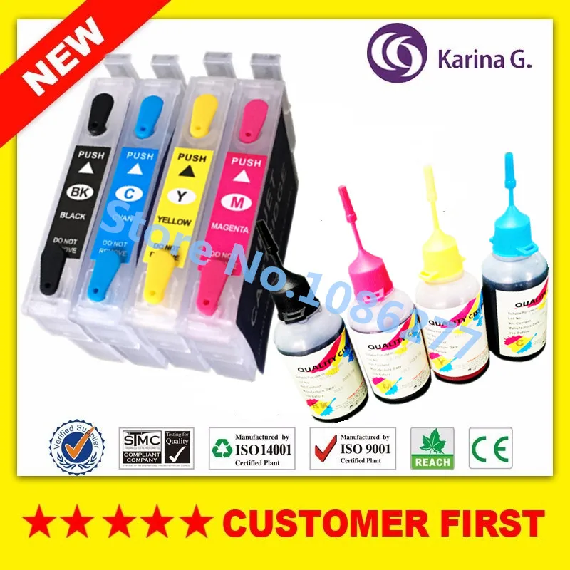 1set Refillable Ink cartridge + 1 set Dye ink for T0551 for Epson Printer RX420 RX425 R240 R245 RX520 printer with ARC Chips
1set Refillable Ink cartridge + 1 set Dye ink for T0551 for Epson Printer RX420 RX425 R240 R245 RX520 printer with ARC Chips