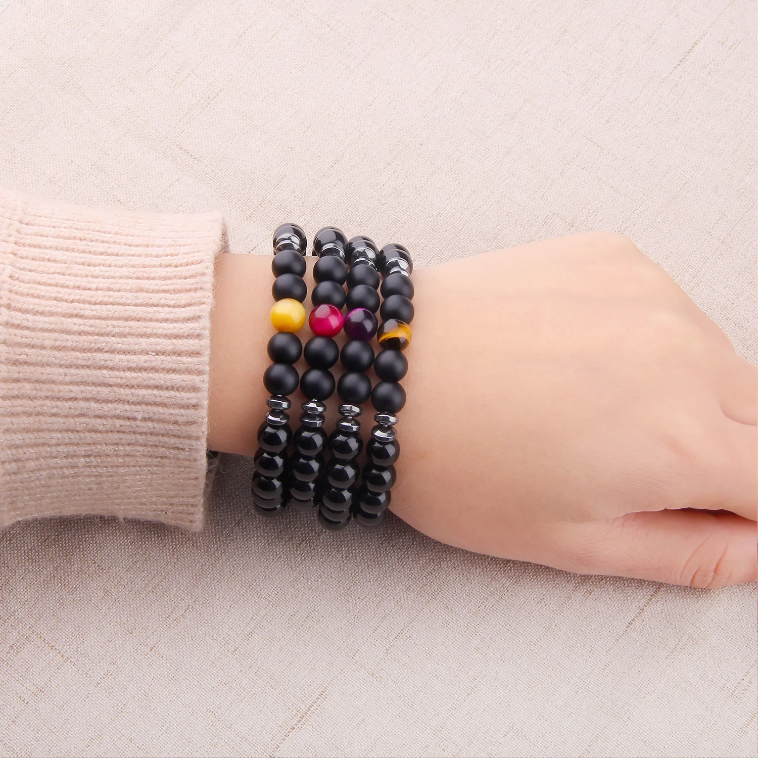 Natural Stone Royal Blue Tiger Eyes Stone Beads Strand Bracelets for Women Men Fashion Black Onyx Beads Bracelet Jewelry
Natural Stone Royal Blue Tiger Eyes Stone Beads Strand Bracelets for Women Men Fashion Black Onyx Beads Bracelet Jewelry