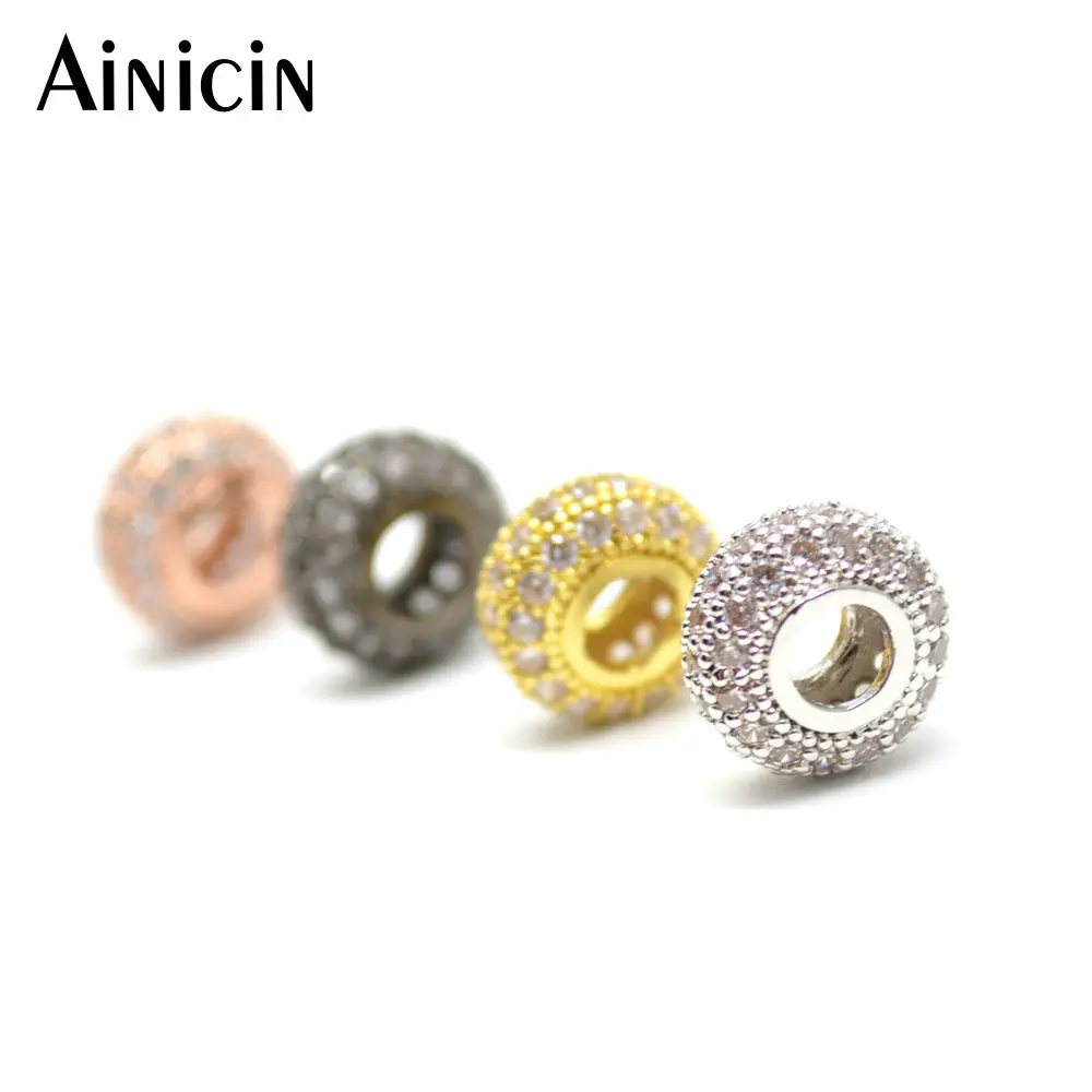 Ainicin 20pcs Rhinestone Setting Spacer Beads 5x10mm Roundel Shape 4mm Big Hole European Beads
Ainicin 20pcs Rhinestone Setting Spacer Beads 5x10mm Roundel Shape 4mm Big Hole European Beads