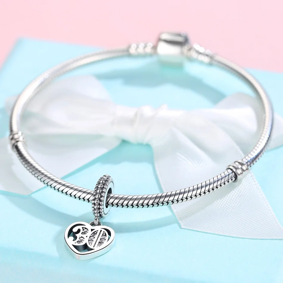European 18 Years of Love Pendant Charm 925 Sterling Silver Crystal Beads Fit Original Charm Bracelet Necklace Jewelry
European 18 Years of Love Pendant Charm 925 Sterling Silver Crystal Beads Fit Original Charm Bracelet Necklace Jewelry