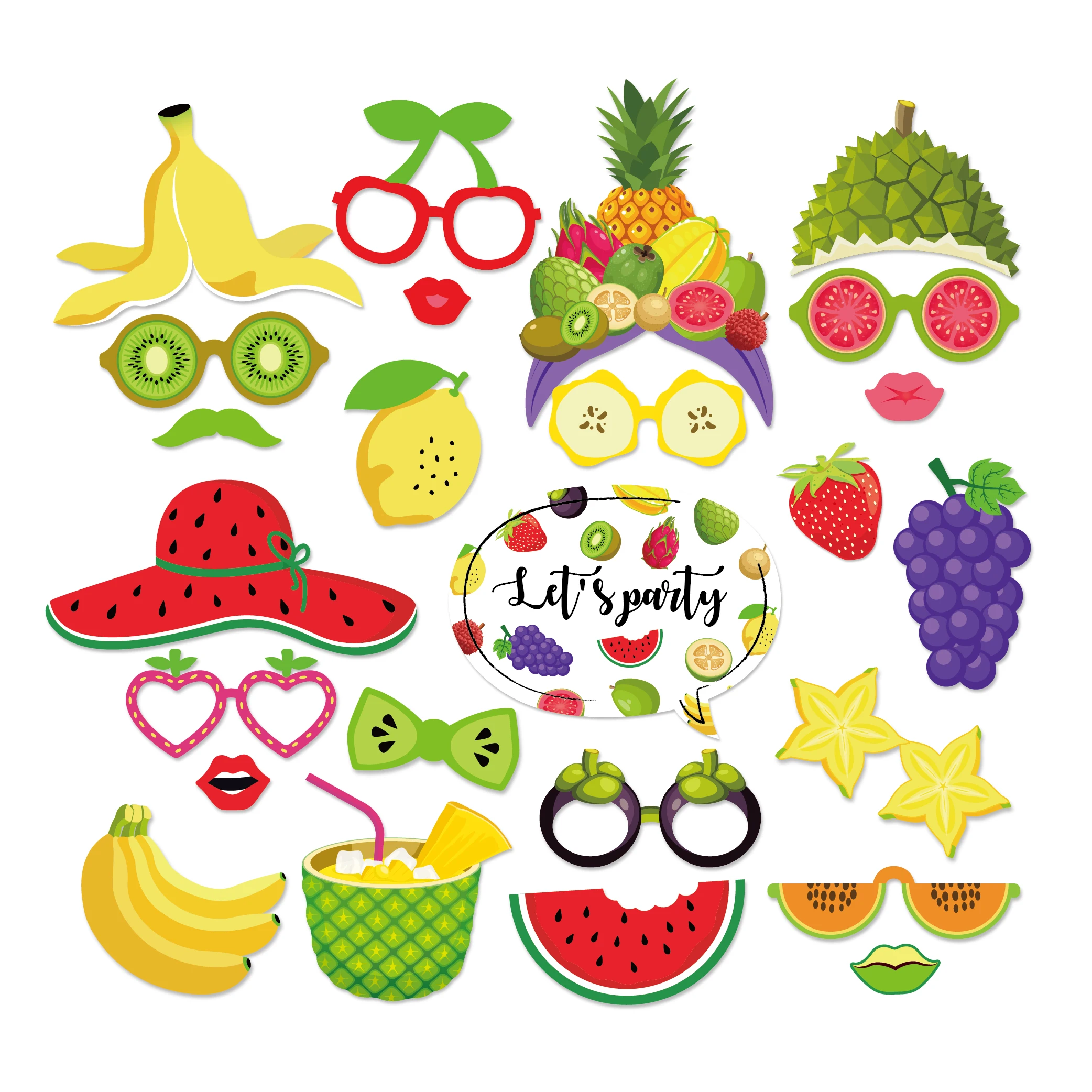 25pcs Summer Fruits Cards Party Decorations DIY Photobooth Props Strawberry Watermelon Banana Photobooth Props Party Supplies
25pcs Summer Fruits Cards Party Decorations DIY Photobooth Props Strawberry Watermelon Banana Photobooth Props Party Supplies
