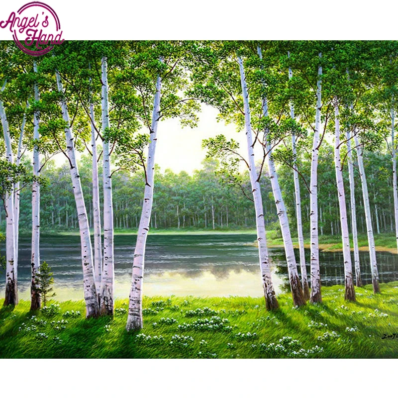 Diy 3d Diamond Painting scenery lake Home Decor Set diamond Embroidery Birch forest pattern Canvas Scroll Mosaic Cross Stitch
Diy 3d Diamond Painting scenery lake Home Decor Set diamond Embroidery Birch forest pattern Canvas Scroll Mosaic Cross Stitch