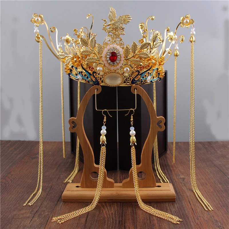 Bridal show and headdress new tassel phoenix Chinese wedding tiara red show Wo clothing ancient assembly jewelry
Bridal show and headdress new tassel phoenix Chinese wedding tiara red show Wo clothing ancient assembly jewelry