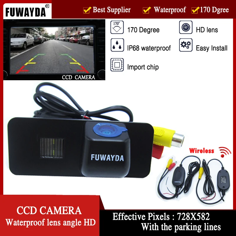 FUWAYDA wireless Car Rear View camera HD 170 Degree Wide Angle CCD car Camera FOR VW GOLF 4 5 6 MK4 MK5 EOS LUPO BEETLE Superb
FUWAYDA wireless Car Rear View camera HD 170 Degree Wide Angle CCD car Camera FOR VW GOLF 4 5 6 MK4 MK5 EOS LUPO BEETLE Superb