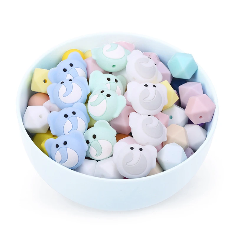 Sutoyuen 5pc Silicone Beads Elephant Teether Animal Beads DIY Silicone Cartoon Teething Baby Pacifier Dummy Jewelry Sensory Toy
Sutoyuen 5pc Silicone Beads Elephant Teether Animal Beads DIY Silicone Cartoon Teething Baby Pacifier Dummy Jewelry Sensory Toy