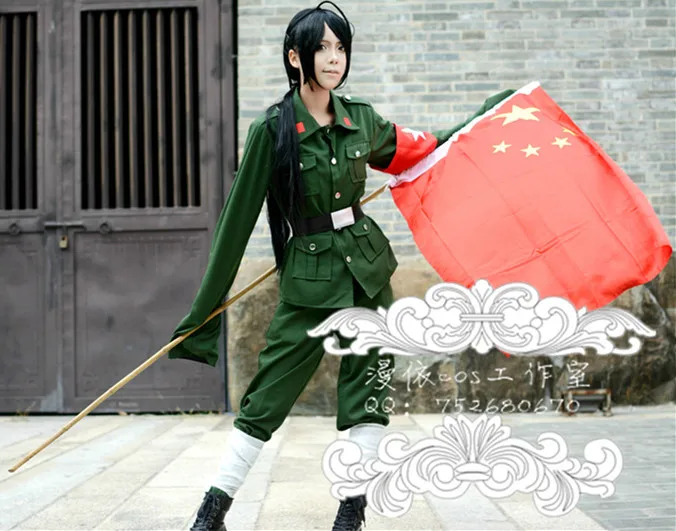 Axis Powers Hetalia APH Cosplay China Costume Unisex Military Uniform Sailor Suits |