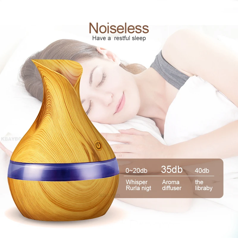 300ml Aroma Essential Oil Diffuser Ultrasonic Air Humidifier with Wood Grain 7 Color Changing LED Lights for 3 Kinds Fagrance
300ml Aroma Essential Oil Diffuser Ultrasonic Air Humidifier with Wood Grain 7 Color Changing LED Lights for 3 Kinds Fagrance