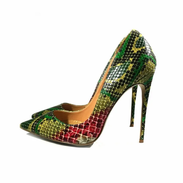GOOFLORON NEW,Women's heel pumps shoes, 12cm high with colored snake pattern, fashionable and sexy pointed women's shoes
GOOFLORON NEW,Women's heel pumps shoes, 12cm high with colored snake pattern, fashionable and sexy pointed women's shoes