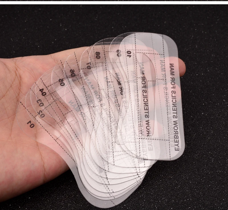 Professional 10pcs Classic Man Eyebrow Stencils Man Eyebrow Template Make Up Cosmetics Tool Drawing Guide Card Cool Style
Professional 10pcs Classic Man Eyebrow Stencils Man Eyebrow Template Make Up Cosmetics Tool Drawing Guide Card Cool Style