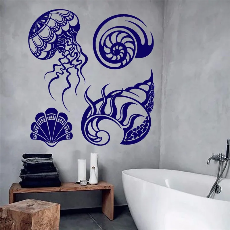 New Arrivals Conch Wall Decal Vinyl Shells Marine Style Bathroom Design Jellyfish Stickers Waterproof Removable Home Mural
New Arrivals Conch Wall Decal Vinyl Shells Marine Style Bathroom Design Jellyfish Stickers Waterproof Removable Home Mural