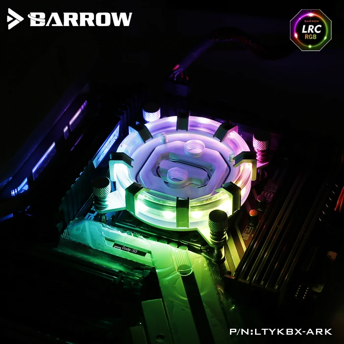 Barrow LTYKBX-ARK для X99(Transit to X299) LRC RGB v2 Aurora Limited Edition CPU waterblock 0,4 мм microcutting micro waterway
Barrow LTYKBX-ARK для X99(Transit to X299) LRC RGB v2 Aurora Limited Edition CPU waterblock 0,4 мм microcutting micro waterway