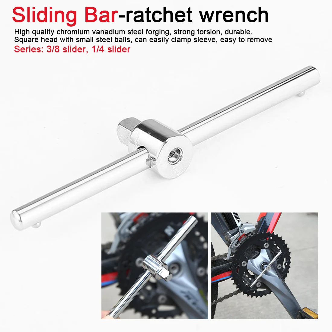 1/4" 3/8" Driver Socket Wrench Extension Sliding Bar T handle Socket Extension Connection For Ratchet Driver Auto Repair Tool
1/4" 3/8" Driver Socket Wrench Extension Sliding Bar T handle Socket Extension Connection For Ratchet Driver Auto Repair Tool