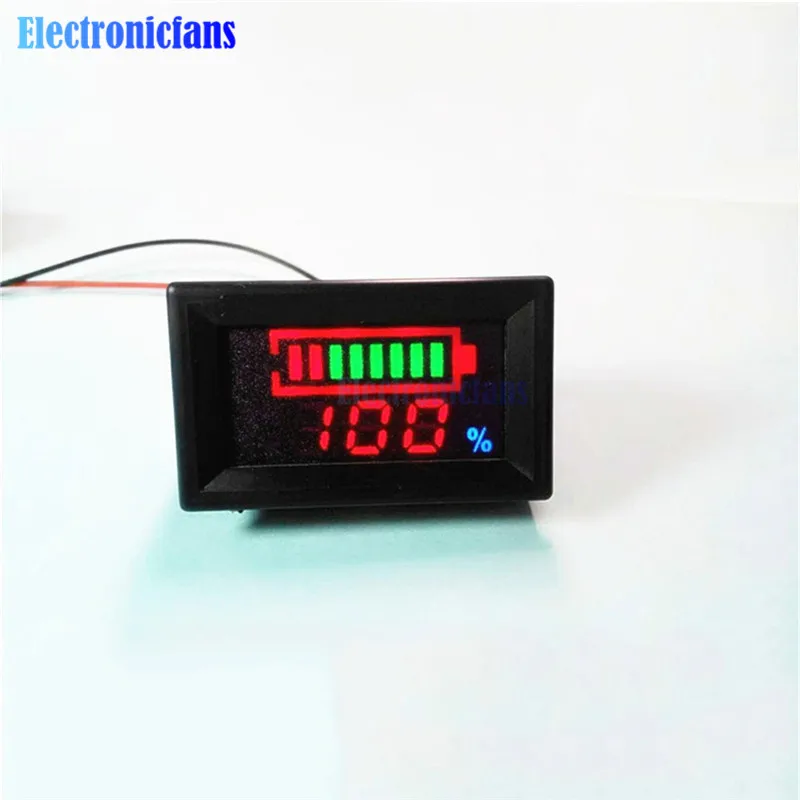 6-12V LED Digital Acid Lead Batteries Indicator Battery Capacity Tester Voltmeter Module
6-12V LED Digital Acid Lead Batteries Indicator Battery Capacity Tester Voltmeter Module