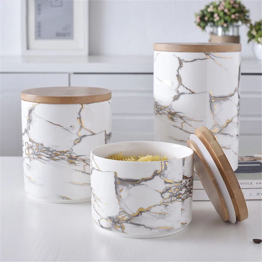 Chic Marble Pattern Storage Bottle Jar with Wood Cover Superior Minimalist Elegant Luxury Salt Sugar Storage Jar Home Organizer
Chic Marble Pattern Storage Bottle Jar with Wood Cover Superior Minimalist Elegant Luxury Salt Sugar Storage Jar Home Organizer