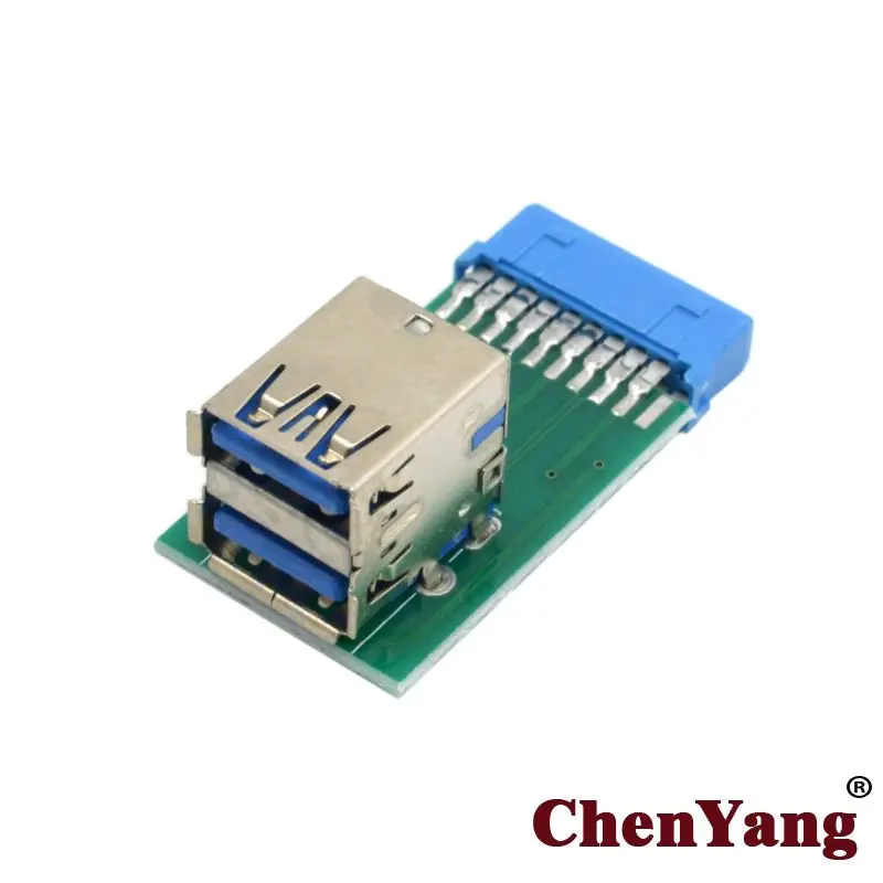 Chenyang Motherboard 20 Pin Box Header Slot to Vertical Dual USB 3.0 A Type Female Adapter PCBA
Chenyang Motherboard 20 Pin Box Header Slot to Vertical Dual USB 3.0 A Type Female Adapter PCBA