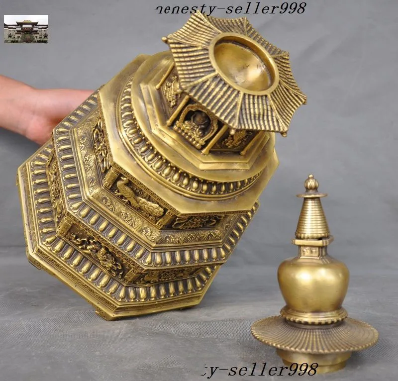 christmas 15" Tibet Buddhism Brass Garuda King Kong Beast Buddha Statue Tower stupa Pagoda halloween
christmas 15" Tibet Buddhism Brass Garuda King Kong Beast Buddha Statue Tower stupa Pagoda halloween