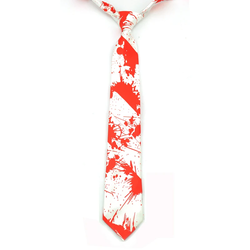 Мужской галстук бабочка из полиэстера с принтом крови вампира|business tie|tie businesswedding