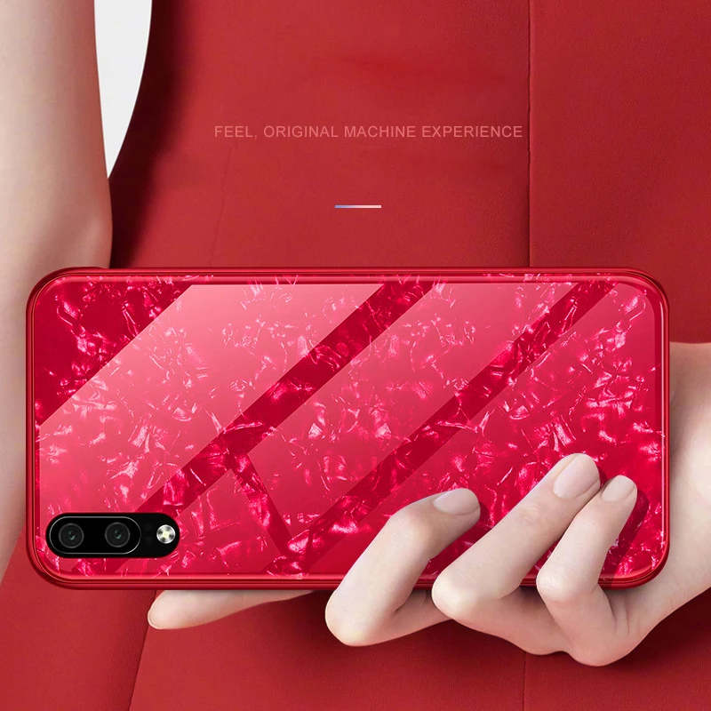 Мраморный чехол из закаленного стекла для Huawei P20 P30 Pro Case Mate 10 ТПУ стеклянный Honor V10