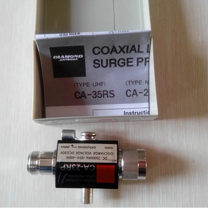 Antenna light arrester Surge Protector N Male to N Female Coaxial CA-23RP Connector
Antenna light arrester Surge Protector N Male to N Female Coaxial CA-23RP Connector