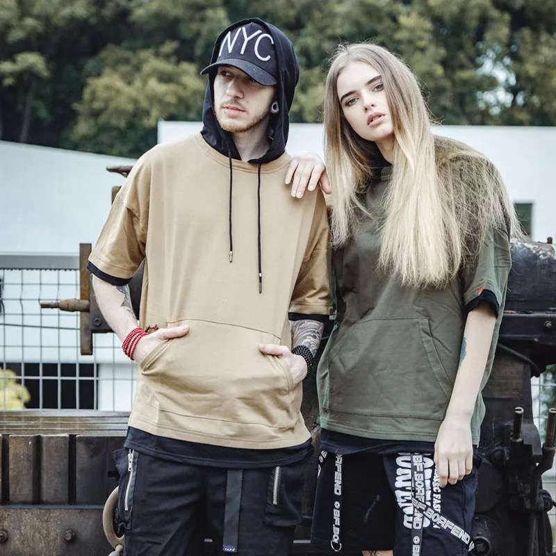 49Hot Color Block Patchwork Pullover Short Sleeve Hoodies Men 2018 Summer Hip Hop Casual Hooded Streetwear Sweatshirts
49Hot Color Block Patchwork Pullover Short Sleeve Hoodies Men 2018 Summer Hip Hop Casual Hooded Streetwear Sweatshirts