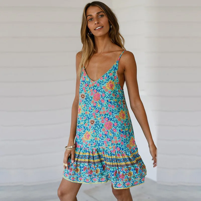ZOGAA Elegant Women Summer Dress Bohemian Floral Print Strapless Ruffled Robe Sexy Spaghetti Strap Ladies Holiday Dresses 2019
ZOGAA Elegant Women Summer Dress Bohemian Floral Print Strapless Ruffled Robe Sexy Spaghetti Strap Ladies Holiday Dresses 2019