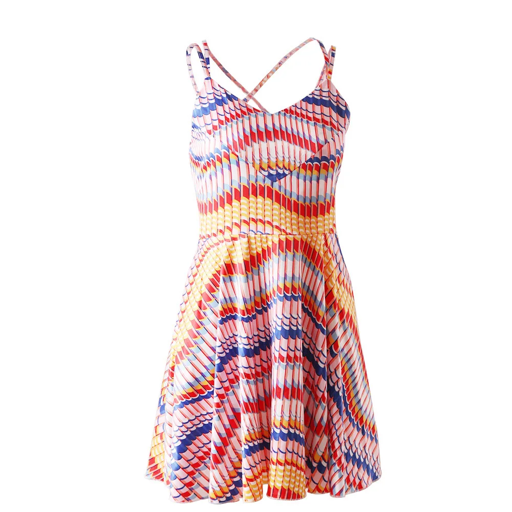 Summer Dress 2019 New Suspenders Open Back V-neck Print Dress Princess Dress Women Robe Femme Vestidos De Verano
Summer Dress 2019 New Suspenders Open Back V-neck Print Dress Princess Dress Women Robe Femme Vestidos De Verano