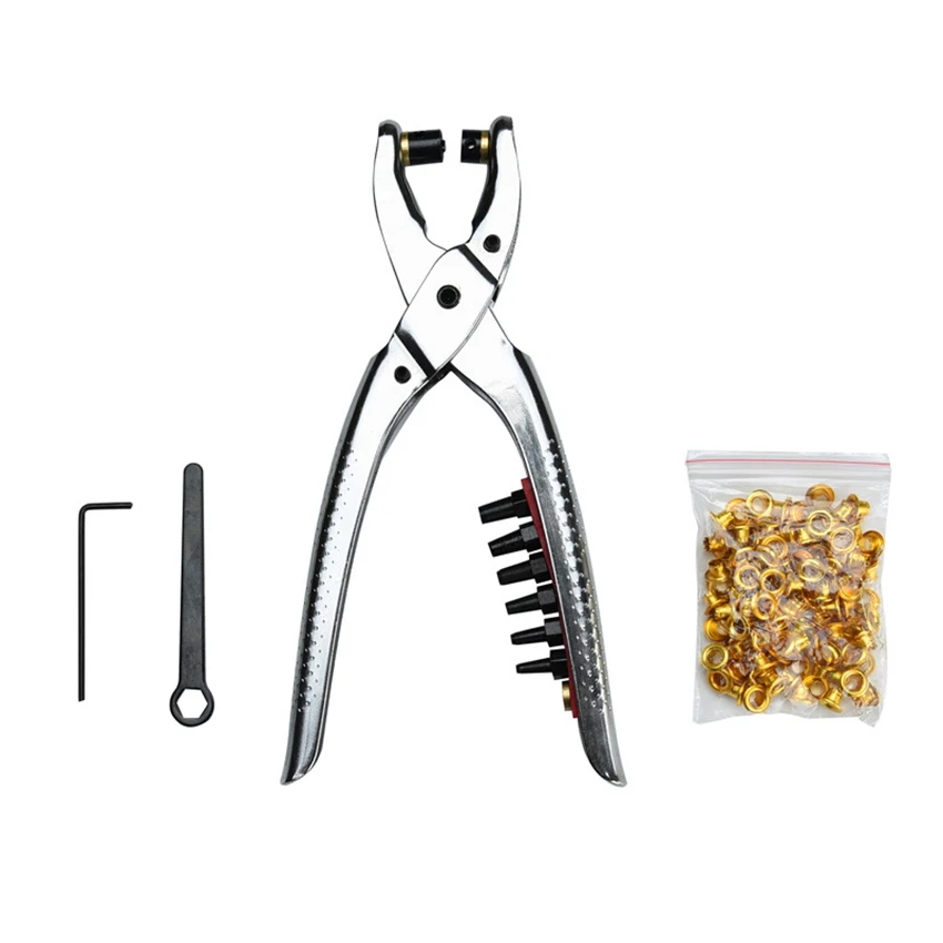 Leather Hole Punch Plier for Belts, Watch Bands, Straps Heavy Duty Rotary Puncher with Eyelets, Multi Hole Sizes Maker Tool
Leather Hole Punch Plier for Belts, Watch Bands, Straps Heavy Duty Rotary Puncher with Eyelets, Multi Hole Sizes Maker Tool