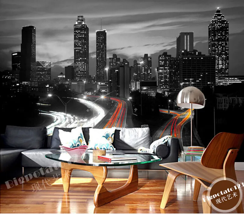 The latest 3D murals, classic black and white series of high-rise buildings, the living room TV sofa bedroom wall paper
The latest 3D murals, classic black and white series of high-rise buildings, the living room TV sofa bedroom wall paper