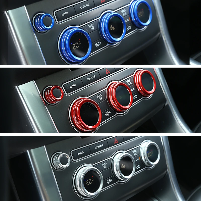 4pcs Car Styling Interior Center Console Air Condition Knob Audio Circle Trim For Land Rover Range Rover Sport Vogue 14-17
4pcs Car Styling Interior Center Console Air Condition Knob Audio Circle Trim For Land Rover Range Rover Sport Vogue 14-17