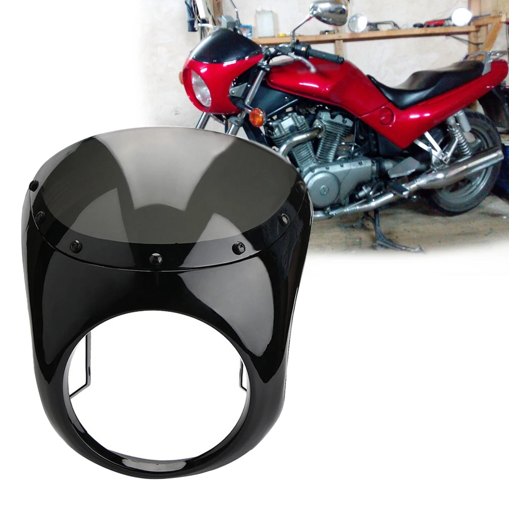 7 "Protective Motorcycle Headlight Fairing Windshield Retro Cafe Racer Handlebar Headlight Lamp Kit For Harley Cafe Racer
7 "Protective Motorcycle Headlight Fairing Windshield Retro Cafe Racer Handlebar Headlight Lamp Kit For Harley Cafe Racer