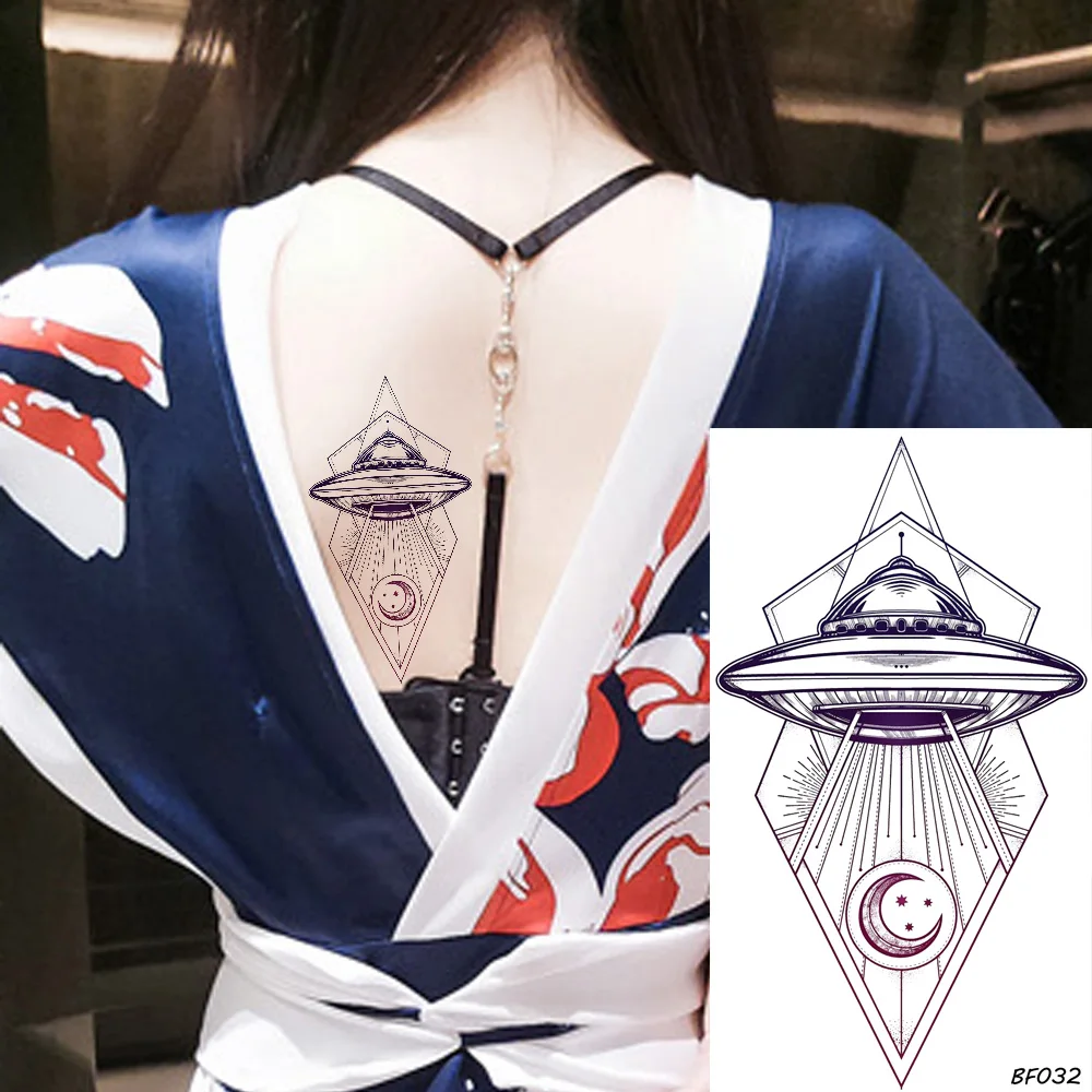 VANKIRS Diamond Spacecraft Black Moon Temporary Tattoos Stickers For Kids Women Men Body Arm Art Tattoo Fake Line UFO Tatoos
VANKIRS Diamond Spacecraft Black Moon Temporary Tattoos Stickers For Kids Women Men Body Arm Art Tattoo Fake Line UFO Tatoos