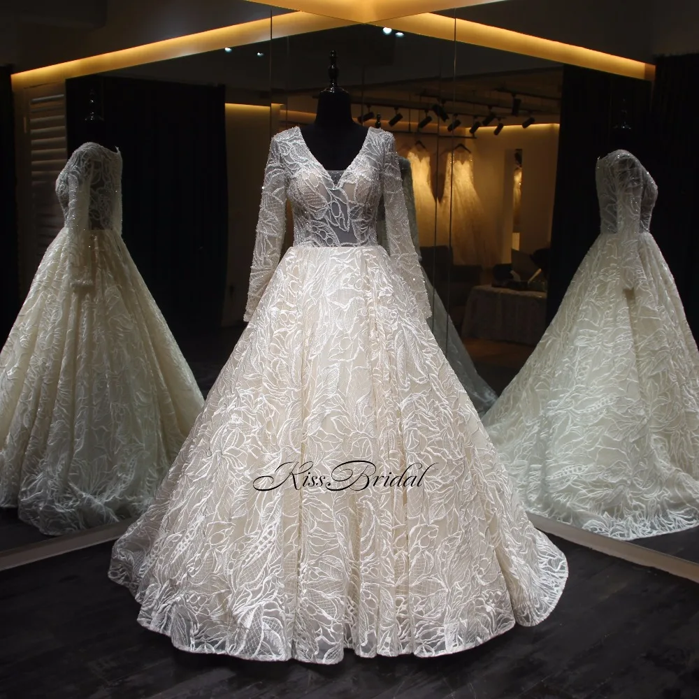 Vestidos de noiva, кружевное свадебное платье с кристаллами и бисером, винтажное свадебное платье с длинным рукавом и v-образным вырезом, свадебное ...
Vestidos de noiva, кружевное свадебное платье с кристаллами и бисером, винтажное свадебное платье с длинным рукавом и v-образным вырезом, свадебное ...
