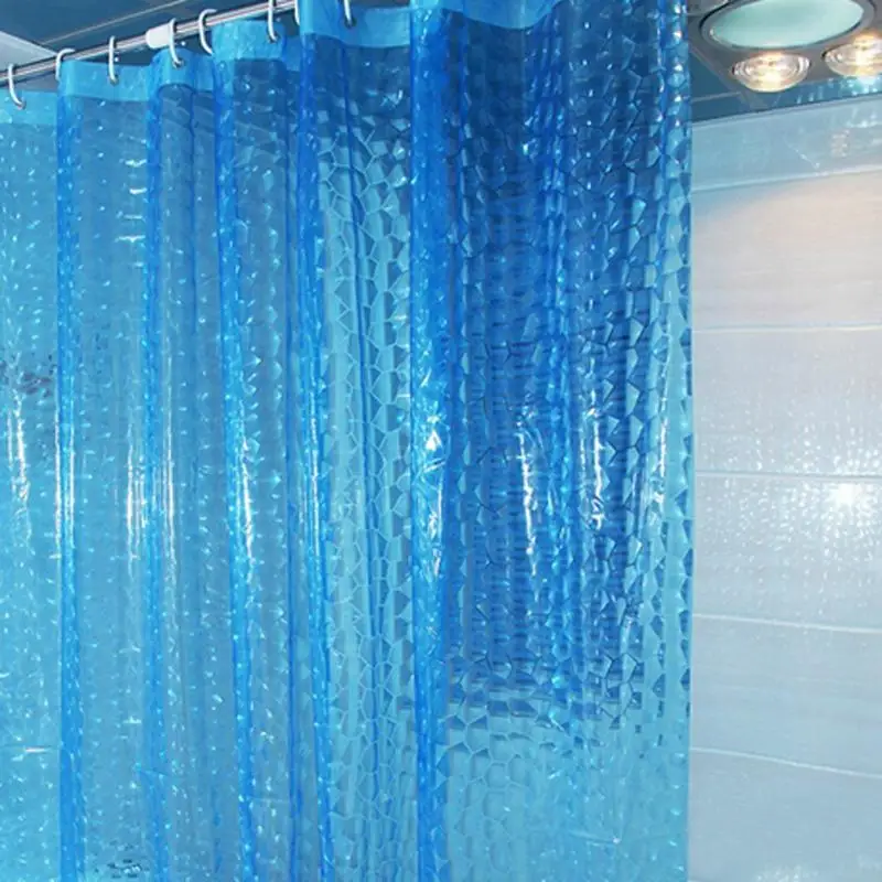 1 8/2 метра занавеска для душа 3D волна Эва полупрозрачная ванной водонепроницаемая