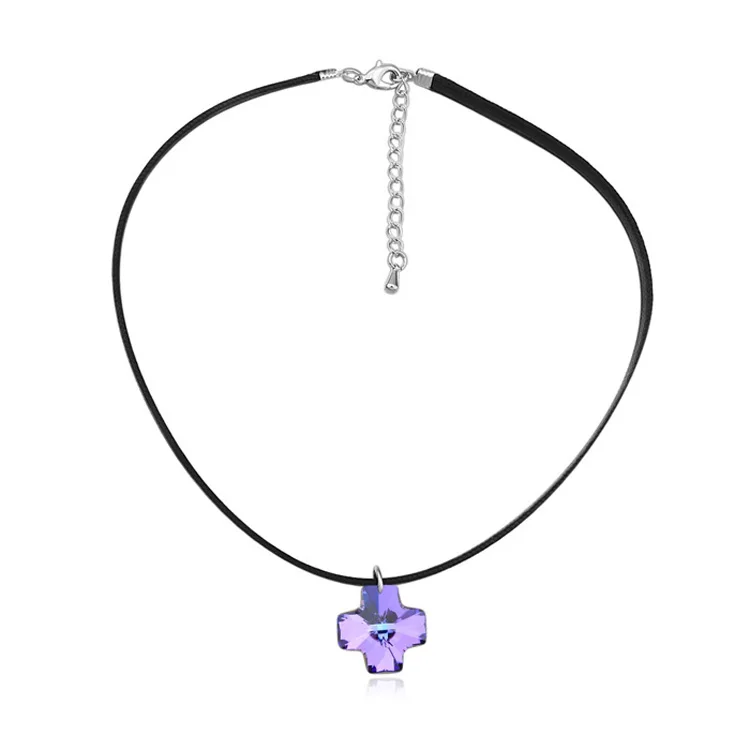 Hot Leather Cross Crystals From Swarovski Choker Necklace Fashion Boho Choker For Women Jewelry Party Valentine'S Day Gifts
Hot Leather Cross Crystals From Swarovski Choker Necklace Fashion Boho Choker For Women Jewelry Party Valentine'S Day Gifts