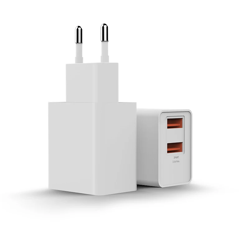 Настенное зарядное устройство USB с европейской вилкой, 15 Вт, стандартное зарядное устройство для iPhone, для Samsung Galaxy S8 S8 + с 2USB-портами
Настенное зарядное устройство USB с европейской вилкой, 15 Вт, стандартное зарядное устройство для iPhone, для Samsung Galaxy S8 S8 + с 2USB-портами