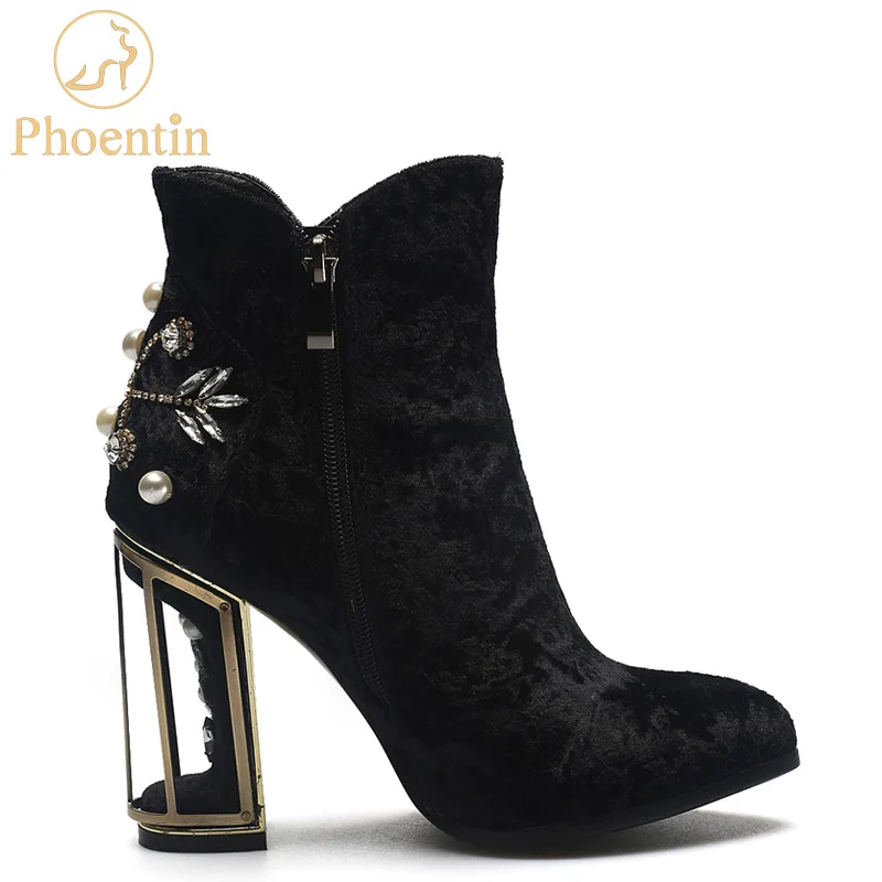 Phoentin crystal flower studded ankle boots pearl metal fretwork super high heels beautiful zipper women boots red shoes FT270
Phoentin crystal flower studded ankle boots pearl metal fretwork super high heels beautiful zipper women boots red shoes FT270
