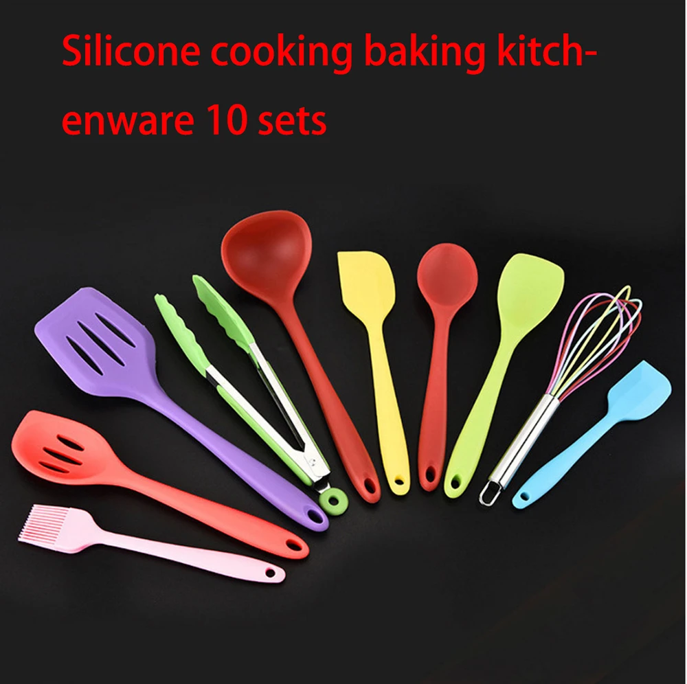 cooking tool appliances baking 10 - piece set pot spatula scoop spoon colander Silicone kitchen utensils
cooking tool appliances baking 10 - piece set pot spatula scoop spoon colander Silicone kitchen utensils