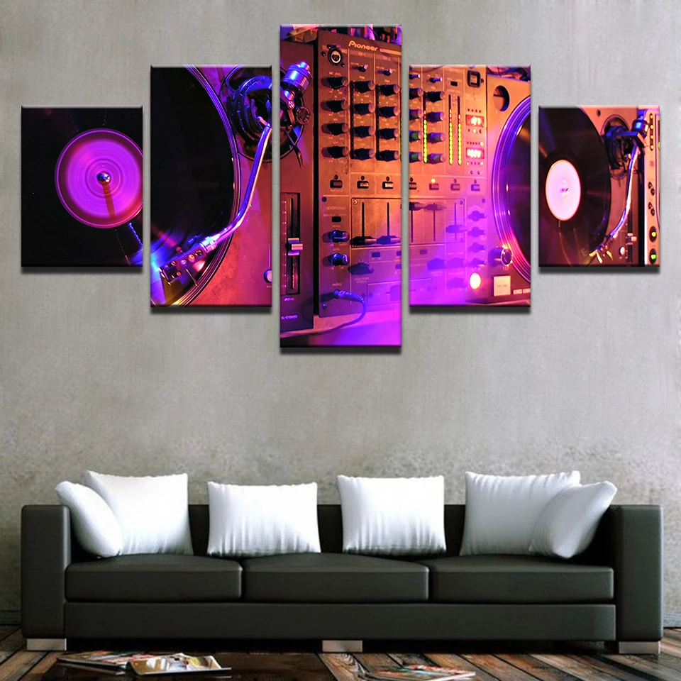 Canvas Pictures Wall Art Home Decor 5 Pieces Dj Night Club of Mural Bar Production Painting Music Dance Hall Prints Poster
Canvas Pictures Wall Art Home Decor 5 Pieces Dj Night Club of Mural Bar Production Painting Music Dance Hall Prints Poster