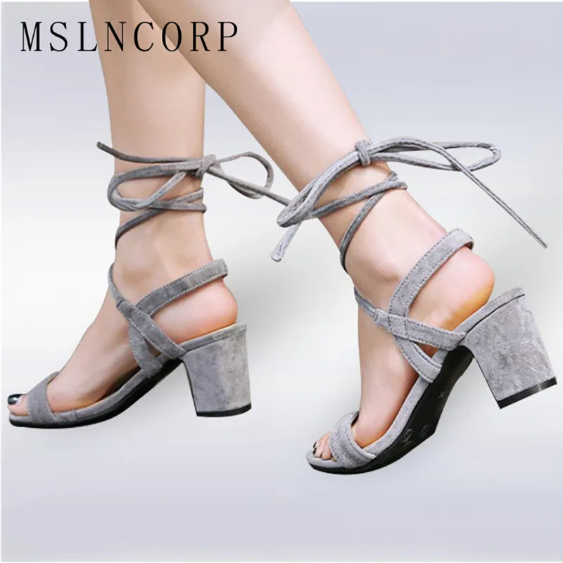 Plus Size 34-43 Fashion Women Sandal Summer Sexy chunky High Heels Sandals For Woman Shoes Gladiator Ankle lace up zapatos mujer
Plus Size 34-43 Fashion Women Sandal Summer Sexy chunky High Heels Sandals For Woman Shoes Gladiator Ankle lace up zapatos mujer