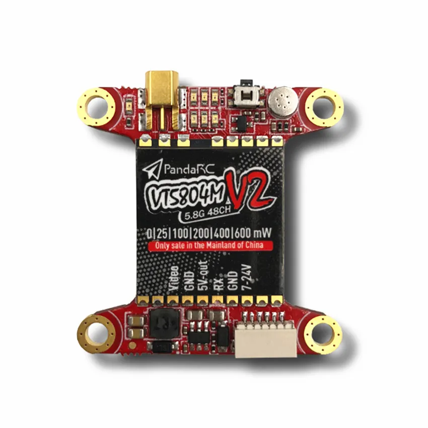 Видеопередача Geprc VT5804M V2 5 8G поддерживает регулировку параметров OSD с аудио RC FPV racing