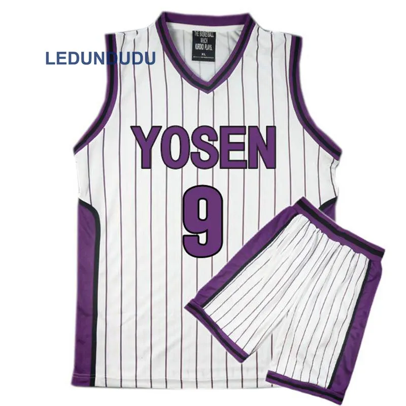 Косплей Kuroko no Basuke корзина Yosen школьная форма мурасакибара атсуши Джерси 9 12