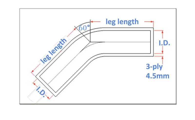 ID:1.5' 38mm silicone hose 60 Degree Standard Elbow Coupler Turbo Intake Hose red blue black
ID:1.5' 38mm silicone hose 60 Degree Standard Elbow Coupler Turbo Intake Hose red blue black