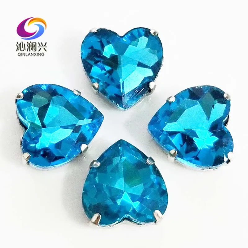 Lake blue heart shape top quality Glass Crystal claw rhinestones,sew on stone with holes for Diy Clothing accessories SWH13
Lake blue heart shape top quality Glass Crystal claw rhinestones,sew on stone with holes for Diy Clothing accessories SWH13