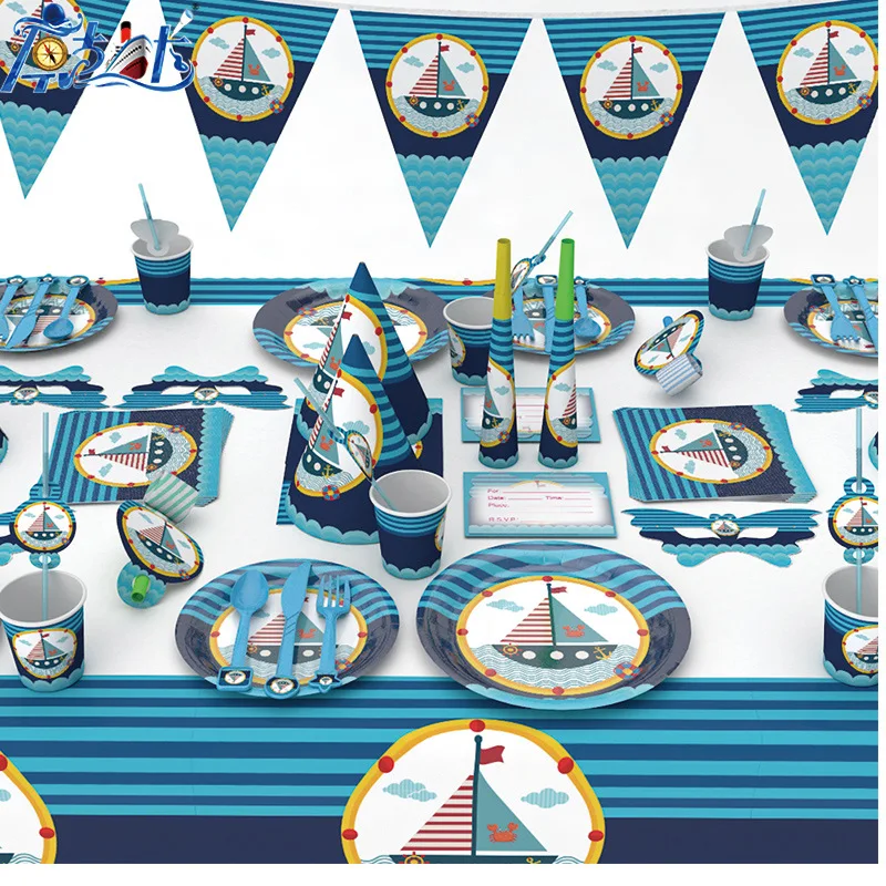 176pcs/lot Nautical Theme Disposable Tableware Sets For Kids Birthday Party Decorations Paper Cups Plates Napkins Party Supplies
176pcs/lot Nautical Theme Disposable Tableware Sets For Kids Birthday Party Decorations Paper Cups Plates Napkins Party Supplies
