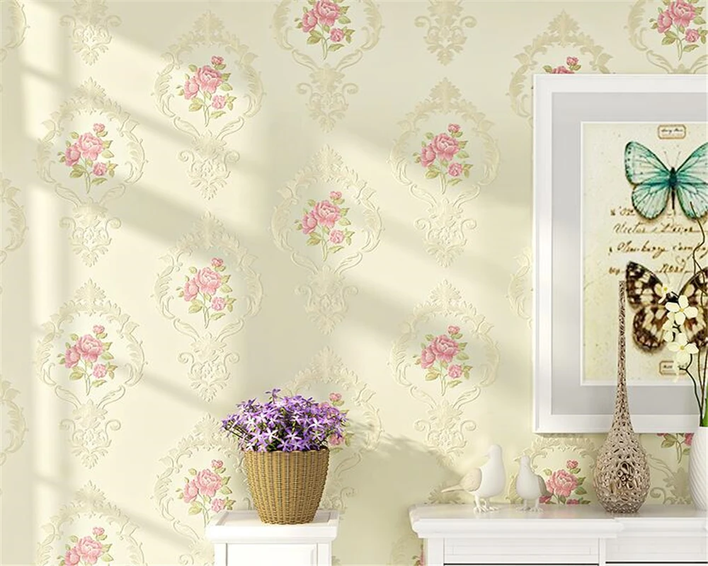 high quality wallpaper beautiful carved embossed wallpaper European pastoral style bedroom desktop wallpaper tapety Beibehang
high quality wallpaper beautiful carved embossed wallpaper European pastoral style bedroom desktop wallpaper tapety Beibehang