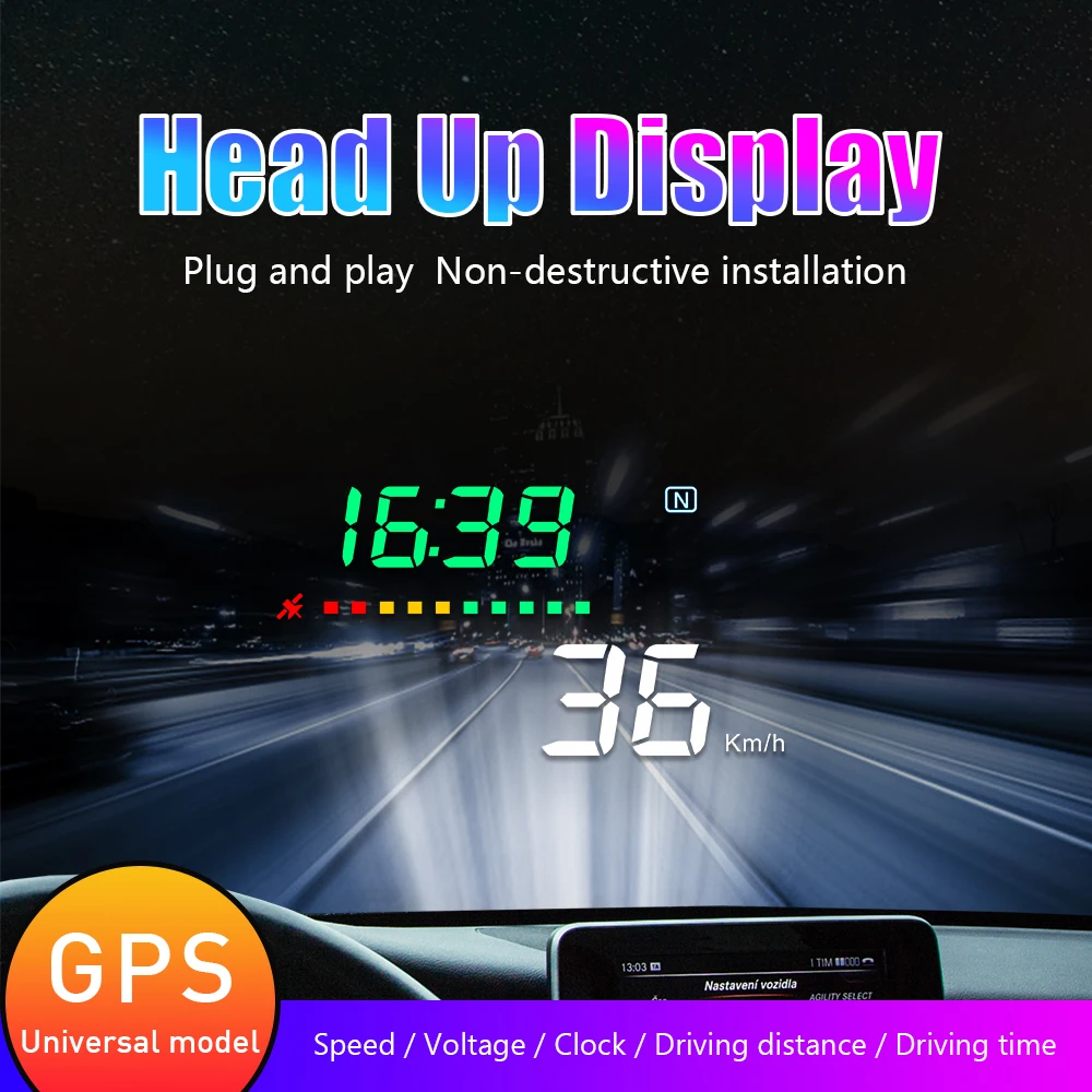 A3 HUD Head-Up Display Car Hud Display Overspeed Warning Windshield Car Speed Projector Alarm System
A3 HUD Head-Up Display Car Hud Display Overspeed Warning Windshield Car Speed Projector Alarm System