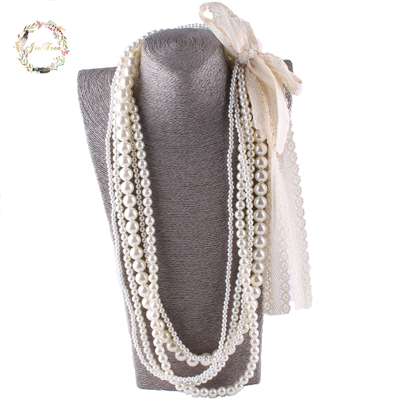 JIOFREE big lace Beads Simulated Pearl Necklace multi layer necklace Statement Necklace popular women Bohemian party jewelry
JIOFREE big lace Beads Simulated Pearl Necklace multi layer necklace Statement Necklace popular women Bohemian party jewelry
